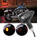 4 PCS DC 12V Motorcycle 13-LED Tail Turn Signal Lamp Indicators Blinker Light, (Yellow + Red Light)
