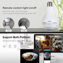 ESCAM QP136 Light Bulb 360 Degrees VR Panoramic 1.3MP WiFi Camera, Support Motion Detection, Alarm Messages, Alarm Recording, Screenshot and Push APP Function