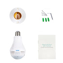 ESCAM QP136 Light Bulb 360 Degrees VR Panoramic 1.3MP WiFi Camera, Support Motion Detection, Alarm Messages, Alarm Recording, Screenshot and Push APP Function