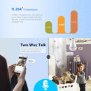 ESCAM QP137 2MP HD 1080P 360 Degree Panoramic Bluetooth Speaker Bulb IP Camera, E27, WiFi, Motion Detection,(White)