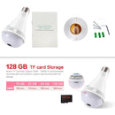 ESCAM QP137 2MP HD 1080P 360 Degree Panoramic Bluetooth Speaker Bulb IP Camera, E27, WiFi, Motion Detection,(White)