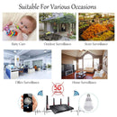 E27 3W 1080P LED Bulb Shape Wi-Fi IP Camera Wireless HD Home Security Panoramic 360 Degrees Light Sensing Bulb