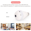 E27 3W 1080P LED Bulb Shape Wi-Fi IP Camera Wireless HD Home Security Panoramic 360 Degrees Light Sensing Bulb