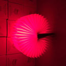 Foldable Pages RGB + Warm White Light Book Shape LED Light , Creative Portable USB Charging Big Size Night Light(Blue)