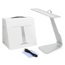 2.5W Ultra-thin LED Table Lamp , 28 LEDs 200 LM USB Rechargeable Eye-care Desk Lamp Touch Led Reading Lamp with LED Charging Indicator Light, DC 5V(Silver)
