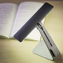 2.5W Ultra-thin LED Table Lamp , 28 LEDs 200 LM USB Rechargeable Eye-care Desk Lamp Touch Led Reading Lamp with LED Charging Indicator Light, DC 5V(Silver)