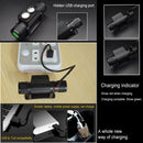 D25 10W 2 x XML-2 IPX6 Waterproof Headband Light, 2400 LM USB Charging Adjustable Outdoor LED Headlight