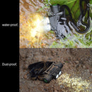 D25 10W 2 x XML-2 IPX6 Waterproof Headband Light, 2400 LM USB Charging Adjustable Outdoor LED Headlight