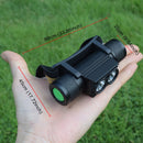 D25 10W 2 x XML-2 IPX6 Waterproof Headband Light, 2400 LM USB Charging Adjustable Outdoor LED Headlight