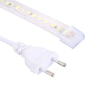 Casing Waterproof LED Light Strip, Length: 1m, IP65 SMD 5730 LED Light Strip with Power Plug, 120 LED/m, AC 220V(White Light)