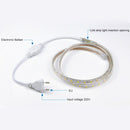 Casing Waterproof LED Light Strip, Length: 1m, IP65 SMD 5730 LED Light Strip with Power Plug, 120 LED/m, AC 220V(White Light)