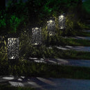 Outdoor Hollowing Out Solar Energy Garden Lawn Lamp(White Light)