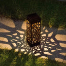 Outdoor Hollowing Out Solar Energy Garden Lawn Lamp(Warm White)
