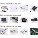 TGD 30W IP65 Waterproof Solar Flood Light, 54 LEDs Smart Light with Solar Panel & Remote Control