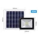 TGD 30W IP65 Waterproof Solar Flood Light, 54 LEDs Smart Light with Solar Panel & Remote Control