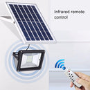 TGD 30W IP65 Waterproof Solar Flood Light, 54 LEDs Smart Light with Solar Panel & Remote Control