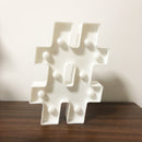 Symbol Shape Decorative Light, Dry Battery Powered Warm White Standing Hanging LED Holiday Light