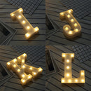 Alphabet F English Letter Shape Decorative Light, Dry Battery Powered Warm White Standing Hanging LED Holiday Light