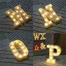 Alphabet F English Letter Shape Decorative Light, Dry Battery Powered Warm White Standing Hanging LED Holiday Light