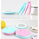 OneFire 1W 10 LEDs Multi-function Rechargeable Donut Shaped Makeup Mirror LED Desk Lamp Night Light, DC 5V(Pink)