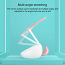 5W Multi-function Touch Switch Rechargeable Creative Lovely Pet Shape Makeup Mirror LED Desk Lamp Night Light(Blue)