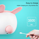 5W Multi-function Touch Switch Rechargeable Creative Lovely Pet Shape Makeup Mirror LED Desk Lamp Night Light(Blue)