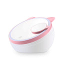 5W Multi-function Touch Switch Rechargeable Creative Lovely Pet Shape Makeup Mirror LED Desk Lamp Night Light(Pink)