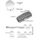10 PCS 10W Multi-Level Adjust Brightness White Light Makeup Mirror Vanity LED Light Bulb, 120LM 7000K USB Charging Hollywood Style Cosmetic Lighted Bulb Dresser Lamp, Cable Length: 4.6m, DC 5V