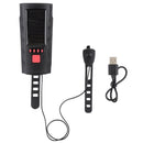J-052 4 in 1 Dual Lamp Bead Solar Rechargeable Bicycle Light with Power Indicator