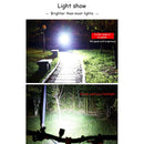 J-052 4 in 1 Dual Lamp Bead Solar Rechargeable Bicycle Light with Power Indicator