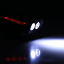 J-052 4 in 1 Dual Lamp Bead Solar Rechargeable Bicycle Light with Power Indicator