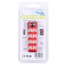 QZ-W007 8 x SMD Rechargeable Red and Blue Bicycle Safety Warning Tail Light