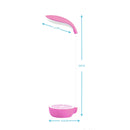 Sunshine D-001 LED Lemon Folded Desk Table Lamp , Novelty Portable Touch Stepless Dimming Eye-protection Rechargeable Night Light(Pink)