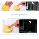 Sunshine D-001 LED Lemon Folded Desk Table Lamp , Novelty Portable Touch Stepless Dimming Eye-protection Rechargeable Night Light(Pink)