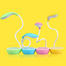 Sunshine D-001 LED Lemon Folded Desk Table Lamp , Novelty Portable Touch Stepless Dimming Eye-protection Rechargeable Night Light(Pink)