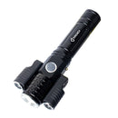 KS-738 USB Charging Waterproof T6+XPE Zoomable LED Flashlight with 4-Modes & 18650 lithium battery