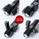 KS-738 USB Charging Waterproof T6+XPE Zoomable LED Flashlight with 4-Modes & 18650 lithium battery