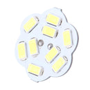 G4 9 LED SMD 5730 Flower Decorative Light for Indoor / Outdoor Decoration, DC/AC 12-24V, Back Pins(White Light)