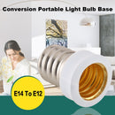 E14 to E12 Light Lamp Bulbs Adapter Converter