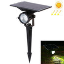 10W LED Solar Powered Lawn Spotlight IP65 Waterproof Outdoor Garden Landscape Lamp (Cool White)