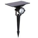 10W LED Solar Powered Lawn Spotlight IP65 Waterproof Outdoor Garden Landscape Lamp (Cool White)