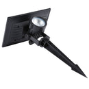 10W LED Solar Powered Lawn Spotlight IP65 Waterproof Outdoor Garden Landscape Lamp (Warm White)
