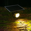 10W LED Solar Powered Lawn Spotlight IP65 Waterproof Outdoor Garden Landscape Lamp (Warm White)