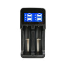 YS-2 18650 Smart LCD Dual Battery Charger with Micro USB Output for 18490/18350/17670/17500/16340 RCR123/14500/10440/A/AA/AAA