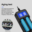 YS-3 Universal 18650 26650 Smart LCD Dual Battery Charger with Micro USB Output for 18490/18350/17670/17500/16340 RCR123/14500/10440/A/AA/AAA