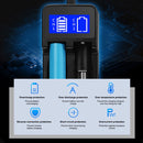 YS-3 Universal 18650 26650 Smart LCD Dual Battery Charger with Micro USB Output for 18490/18350/17670/17500/16340 RCR123/14500/10440/A/AA/AAA