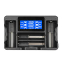 YS-4 Universal 18650 26650 Smart LCD Four Battery Charger with Micro USB Output for 18490/18350/17670/17500/16340 RCR123/14500/10440/A/AA/AAA