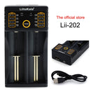 LiitoKala lii-202 USB Output Intelligent Battery Charger for Li-ion IMR 18650, 18490, 18350, 17670, 17500, 16340(RCR123), 14500, 10440