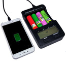 LiitoKala lii-500 Lithium Battery Charger for Li-ion IMR 18650, 26650, 16340, 14500, 10440, 18500, US Plug