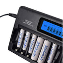 100-240V 12 Slot Battery Charger for AA / AAA / NI-MH / NI-CD Battery, with LCD Display, US Plug